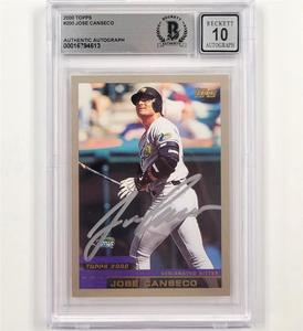 Jose Canseco signed 2000 Topps #200 autograph Devil Rays 613  BGS BAS 10 auto Sale Online Online