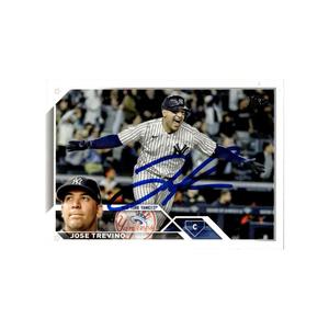 Jose Trevino New York Yankees Autographed Signed 2023 Topps #373 Trading Card (CX Auth) Cheap Sale Now