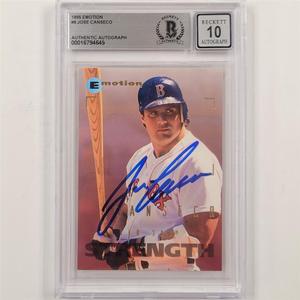 Jose Canseco signed 1995 Emotion #9 autograph 649  BGS BAS 10 auto With Paypal Cheap Pice