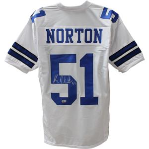 Ken Norton Jr. Autographed/Signed Pro Style White Jersey Beckett 44679 Buy Cheap Factory Outlet