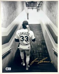 Jose Canseco signed Oakland A's Tunnel 11x14 photo autograph  Beckett BAS Best Place To Buy Online
