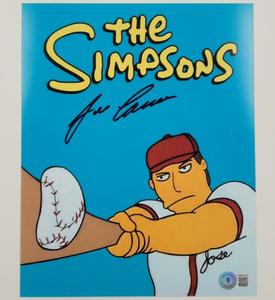 Jose Canseco signed The Simpsons 8x10 Photo #1 autograph  BAS Beckett Witness Cheap With Paypal