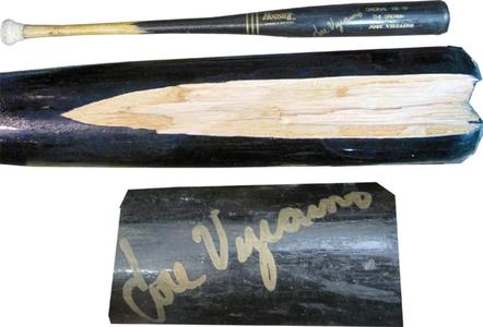 Jose Vizcaino Autographed Game Used Cracked Hoosier Bat Quality Free Shipping Low Pice
