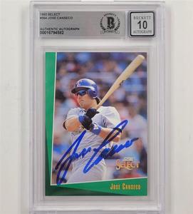 Jose Canseco signed 1993 Score Select #364 autograph Texas 582  BGS BAS 10 auto Discount Release Dates