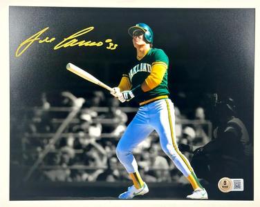 Jose Canseco signed Oakland A's 8x10 photo autograph  Beckett BAS Witness Discount Collections