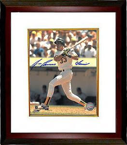 Jose Canseco signed Oakland A's 8x10 Photo Custom Framed w/ Chemist Insc Sale Real