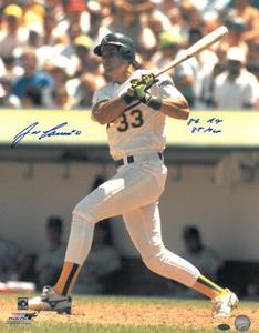 Jose Canseco signed Oakland A's MLB 16x20 Photo dual 86 ROY & 88 MVP - Leaf Holo Free Shipping For Cheap