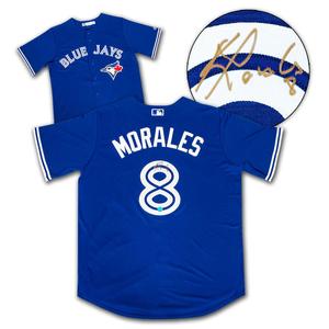 Kendrys Morales Toronto Blue Jays Signed Baseball Jersey Sale Clearance