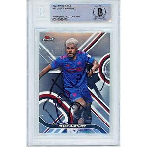 Josef Martinez Atlanta United FC Signed 2022 Topps Finest MLS Card BAS Auth Auto Slab New Arrival