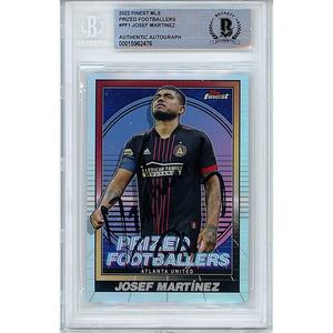 Josef Martinez Atlanta United FC Signed 2022 Topps Finest MLS Insert Card BAS Auth Auto Big Sale