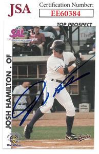 Josh Hamilton signed Charleston RiverDogs 2000 Minor League Baseball Card - JSA Sale Visa Payment