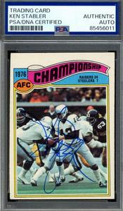Ken Stabler PSA DNA Signed 1977 Topps 1976 AFC Championship Autograph Buy Cheap Factory Outlet