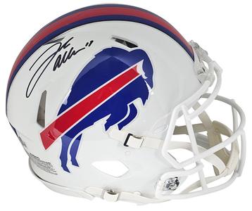 Josh Allen Autographed Buffalo Bills White Authentic Full Size Speed Helmet JSA Excellent Sale Online