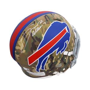 Josh Allen Signed Buffalo Bills Camo Authentic Speed Full-Size Football Helmet ( Free Shipping Release Dates