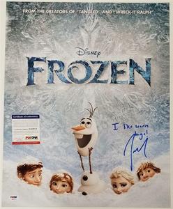 Josh Gad signed Frozen 16x20 Photo   Inscription Voice of Olaf  PSA/DNA COA Finishline For Sale