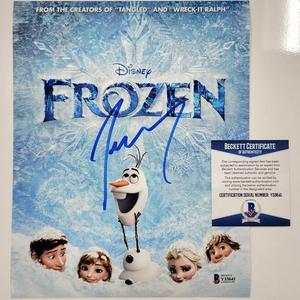 Josh Gad signed Disney Frozen 8x10 Poster Photo Olaf autograph  Beckett BAS COA Low Pice Fee Shipping For Sale