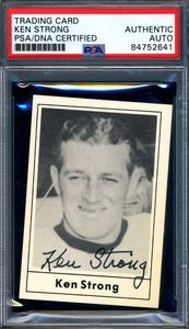 Ken Strong PSA DNA Signed 1977 Touchdown Club Autograph Outlet Store For Sale