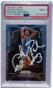 JORDAN POOLE SIGNED 2019-20 PANINI PRIZM ROOKIE CARD #272 RC AUTO PSA/DNA Shipping Outlet Store Online