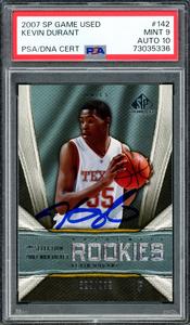 Kevin Durant 2007 SP Game Used RC Sonics PSA 9 Gem 10 Auto 829/999 PSA/DNA Buy Cheap Order