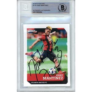 Josef Martinez Atlanta United Signed 2018 SI for Kids Soccer Card Beckett Auth Auto Slab Cheap 100% Original