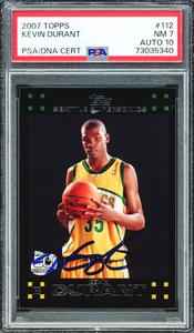 Kevin Durant 2007 Topps RC Seattle Supersonics PSA 7 Gem 10 Auto PSA/DNA Browse Cheap Pice