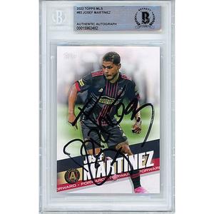 Josef Martinez Atlanta United FC Signed 2022 Topps MLS Soccer Card BAS Auth Auto Slab Free Shipping Deals