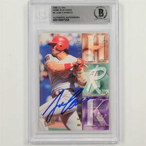Jose Canseco signed 1995 Fleer Ultra Home Run Kings #4 card auto  Beckett BAS Outlet View