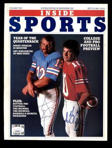 Ken Stabler Art Schlichter JSA Autograph Vintage Signed 1980 Inside Sports Cover Best Sale Online