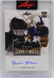 KENDRE MILLER SIGNED LEAF ROOKIE WELCOME TO NEW ORLEANS SAINTS AUTO CARD WTNOKM1 Outlet Hot Sale