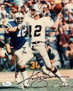 Ken Stabler Autographed/Signed Oakland Raiders 8x10 Photo JSA 48548 Cheap Pice Cost