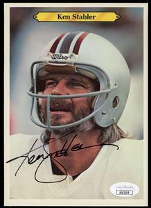 Ken Stabler JSA COA Signed 1980 Topps Super Autograph High Quality Buy Online