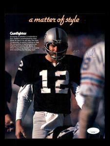 Ken Stabler JSA Autograph 1 70`s 8x10 Signed Vintage Photo Raiders 70`s Cheap Eastbay