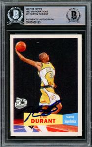 Kevin Durant Autographed 2007-08 Topps 1957-58 Variations RC On Card Beckett Best Store To Get Cheap Online