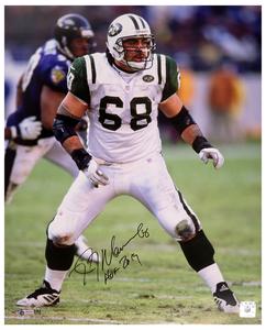 Kevin Mawae Signed New York Jets Action 16x20 Photo w/HOF 2019 - (SCHWARTZ COA) Looking For Cheap Pice