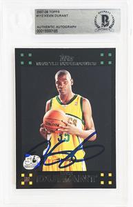 Kevin Durant Autographed 2007-08 Topps RC Sonics On Card Beckett 15500185 Cheap Sale Sast