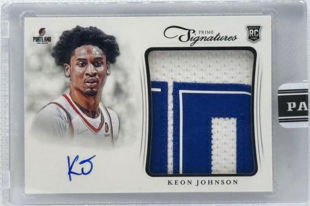 KEON JOHNSON SIGNED PANINI PRIME SIGNATURES NBA UNIFORM SWATCH ROOKIE CARD #21 Sale Ebay
