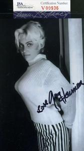 Joy Harmon Jsa Coa Hand Signed 4x6 Photo Autograph Authentic With Credit Card For Sale