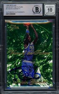 Kevin Garnett 1995-96 Fleer Flair Wave of the Future RC Gem 10 Auto Beckett B Cheap 100% Original