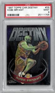 Kobe Bryant 1997 Topps Chrome Destiny Card #D5- PSA Graded 9 Mint Best Wholesale