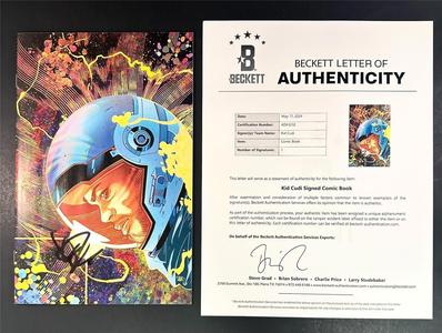 Kid Cudi signed Moon Man Comic Book Issue #2 Cover B autograph (B)  Beckett BAS Discount How Much