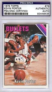 Kevin Porter Autographed Signed 1975 Topps Card #79 Bullets PSA/DNA #83448435 Sale Lowest Pice
