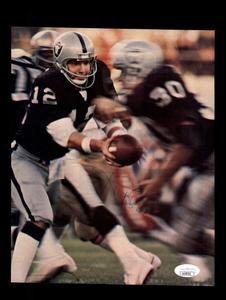 Ken Stabler JSA Autograph 2 8x10 Signed Vintage Photo 70`s Raiders Fashionable For Sale