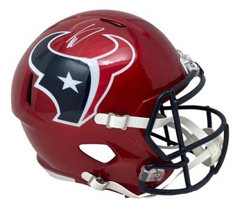 Stefon Diggs Signed Houston Texans Red Full Size Speed Replica Helmet BAS Clearance Best Seller