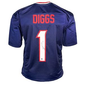 Stefon Diggs Signed Houston Navy Football Jersey (Beckett) Footlocker Cheap Online
