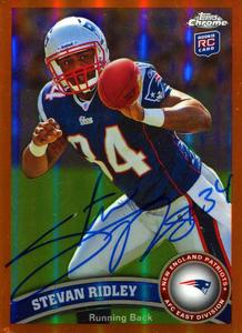 Stevan Ridley Autographed 2011 Topps Card Free Shipping Clearance Store