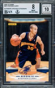 Stephen Curry Autographed 2009-10 Panini RC BGS 8 Gem 10 Auto Beckett 16613844 Latest