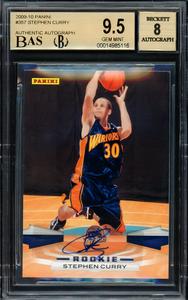 Stephen Curry Autographed 2009-10 Panini RC BGS 9.5 Auto Grade 8 Beckett Best Store To Get Sale Online