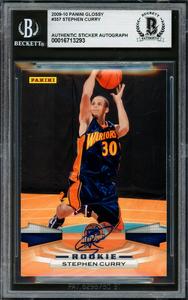 Stephen Curry Autographed 2009-10 Panini Glossy RC Warriors Beckett 16713293 Outlet Official