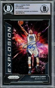 Stephen Curry Autographed 2016-17 Panini Prizm Explosion Card Warriors Beckett B Browse Cheap Pice
