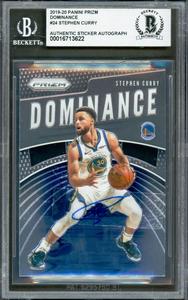 Stephen Curry Autographed 2019-20 Panini Prizm Dominance Card Beckett 16713622 Outlet 2025